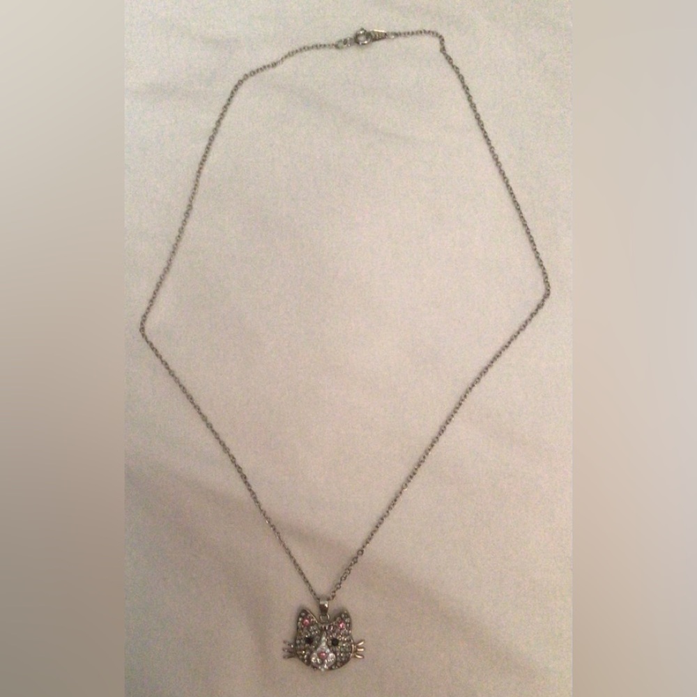 Silver Cat Necklace